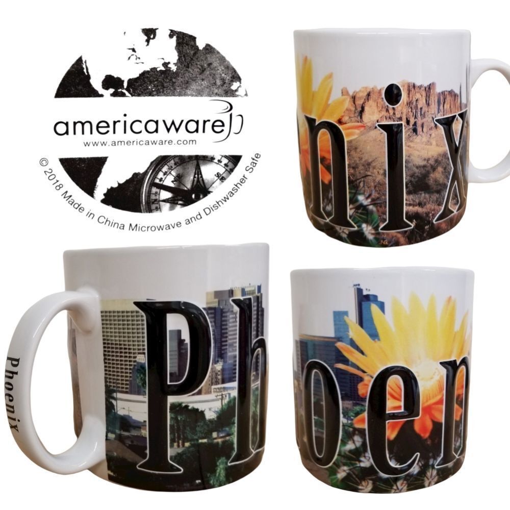 Americaware Phoenix 2018 3D Full Color Relief Mug Souvenir Mug 18oz